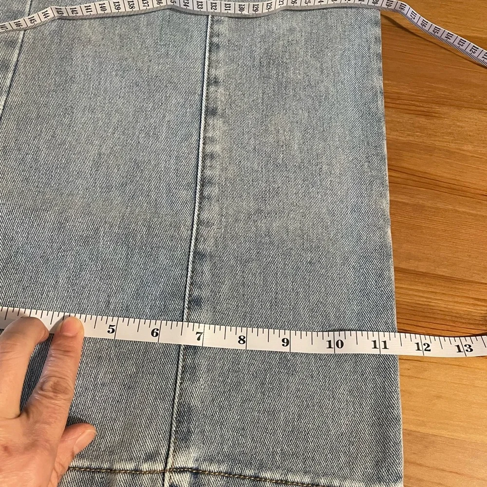 Kensie‎ Light Blue Wide-Leg Jeans with Front Seams Size 8